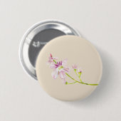 Tasten florales Vanille-Thema  Button (Vorne & Hinten)