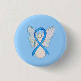 Tasten für das Light Blue Awareness Ribbon Angel A Button