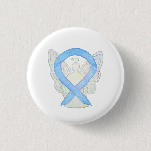 Tasten für das Light Blue Awareness Ribbon Angel A Button (Vorderseite)