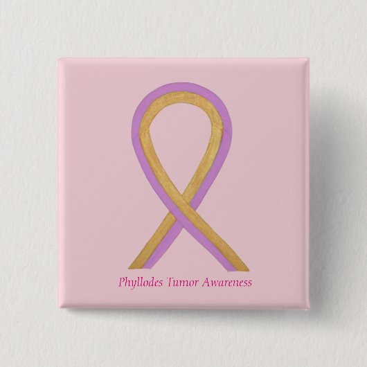 Tasten für das Phyllodes Tumor Awareness Ribbon-Bu Button (Vorderseite)