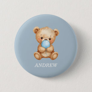 Tasten für den blauen Individuelle Name Teddy Bear Button