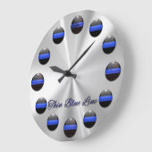 Tasten für die Leuchtenblauer Linie mit den Flagge Große Wanduhr (Winkel)