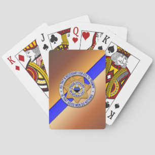 Tasten für dünne blaue Linie Spielkarten