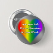 Tasten für Gay Pride Liebe für den gleichen Geschl Button (Vorne & Hinten)