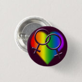 Tasten für Gay Pride Liebe für den gleichen Geschl Button (Vorne & Hinten)