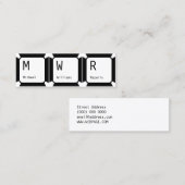 Tasten Mini Visitenkarte (Vorne/Hinten)