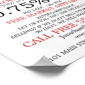 Tasten, Realtor, Anwesen Agent Werbung Poster (Ecke)