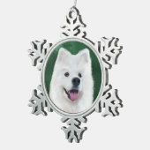 Tasten Schneeflocken Zinn-Ornament (Rechts)