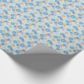 Tasten und Nähnadeln Geschenkpapier (Ecke)