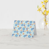 Tasten und Nähnadeln Karte (Gelbe Blume)