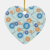 Tasten und Nähnadeln Keramikornament (Hinten)