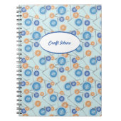 Tasten und Nähnadeln Notizblock (Vorderseite)