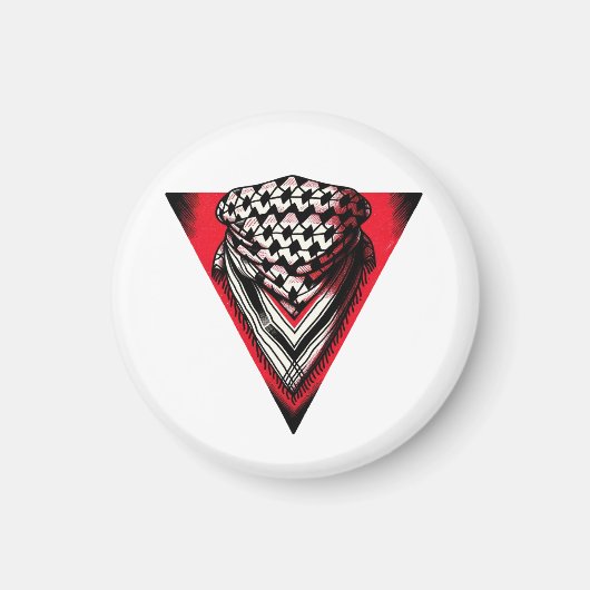 Tastenanschlag für das rote Dreieck Magnet (Vorne)