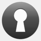 Tastenanschlag Runder Aufkleber (Vorderseite)