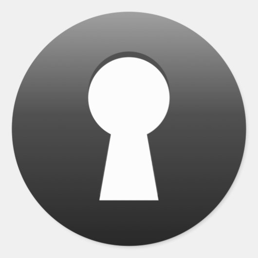 Tastenanschlag Runder Aufkleber (Vorderseite)