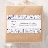 Tastenanschläge Lila Pen Doodles Adressenaufkleber Adressaufkleber (Insitu)