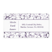 Tastenanschläge Lila Pen Doodles Adressenaufkleber Adressaufkleber (Vorne)