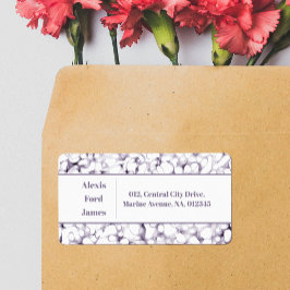 Tastenanschläge Lila Pen Doodles Adressenaufkleber Adressaufkleber