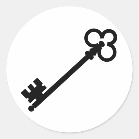 Tastenaufkleber Runder Aufkleber (Vorderseite)