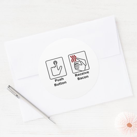 Tastenempfang Runder Aufkleber (Umschlag)
