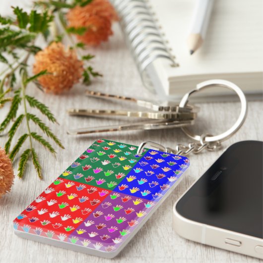 Tastenkette für doppelseitige Printwerbung Akrylli Schlüsselanhänger (Vorderseite rechts)