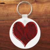 Tastenkette für gestrichenes Herz Schlüsselanhänger (Vorderseite)