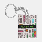 Tastenkette für Spaß-Eingabepatter Schlüsselanhänger (Vorderseite links)