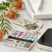 Tastenkette für Spaß-Eingabepatter Schlüsselanhänger (Vorderseite rechts)