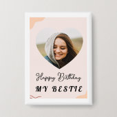 Tastenkombination aus geschweißtem Herzmetall Button (Vorderseite)