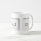Tastenkombination CTRL ALT DEL für SlipperyJoe Kaffeetasse (VorderseiteRechts)
