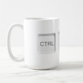 Tastenkombination CTRL ALT DEL für SlipperyJoe Kaffeetasse (Links)
