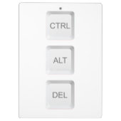 Tastenkombination CTRL ALT DEL für SlipperyJoe Klemmbrett (Rückseite)