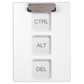 Tastenkombination CTRL ALT DEL für SlipperyJoe Klemmbrett (Vorderseite)