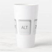 Tastenkombination CTRL ALT DEL für SlipperyJoe Milchtasse (Vorderseite)