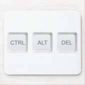 Tastenkombination CTRL ALT DEL für SlipperyJoe Mousepad (Vorne)