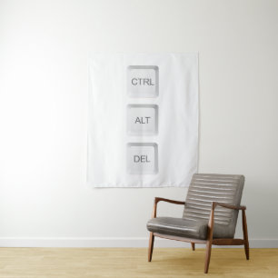 Tastenkombination CTRL ALT DEL für SlipperyJoe Wandteppich
