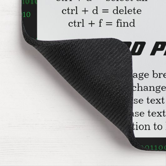 Tastenkombination für den internen Binärkode Mousepad (Ecke)