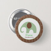 Tastenkombination für kleine Elefanten (blau) TAG Button (Vorne & Hinten)