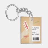 Tastenkombination für Miniaturauslieferung Schlüsselanhänger (Vorderseite links)