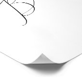 Tastenkombination für Minimalistisches Skript Poster (Ecke)