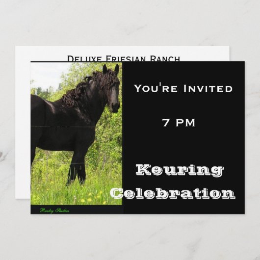 Tastenkombination Nr. 2 Einladung (Vorne/Hinten)