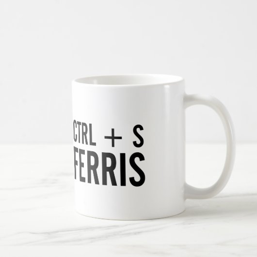 Tastenkombination STRG + S (Gerettet) Riesentastat Kaffeetasse (Rechts)