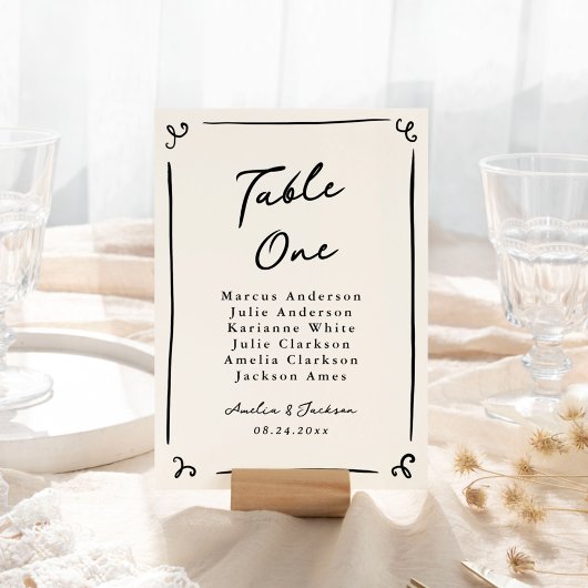 Tastenkombination Tischnummer