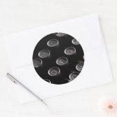 Tastenkombinationen für antike Schreibmaschine Runder Aufkleber (Umschlag)