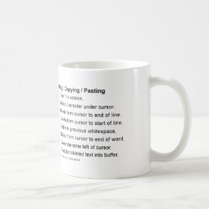 Tastenkombinationen für Bash/Readline-Tastatur Kaffeetasse