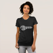 Tastenkombinationen für das Barcode-Muster T-Shirt (Vorne ganz)