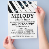 Tastenkombinationen, Musikinstrument-Store Flyer (Hand)
