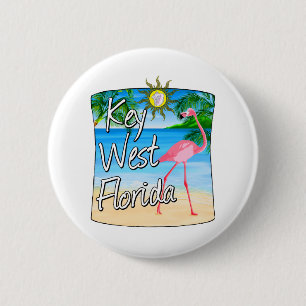 Tastenkombinationen von West Rosa Flamingo Florida Button