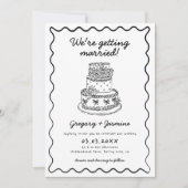 Tastenkürzel handgeschriebener QR-Code Hochfahren Einladung (Vorderseite)