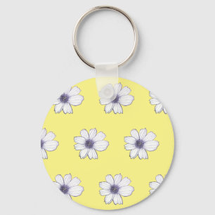 Tastenring der gelben Blume Schlüsselanhänger